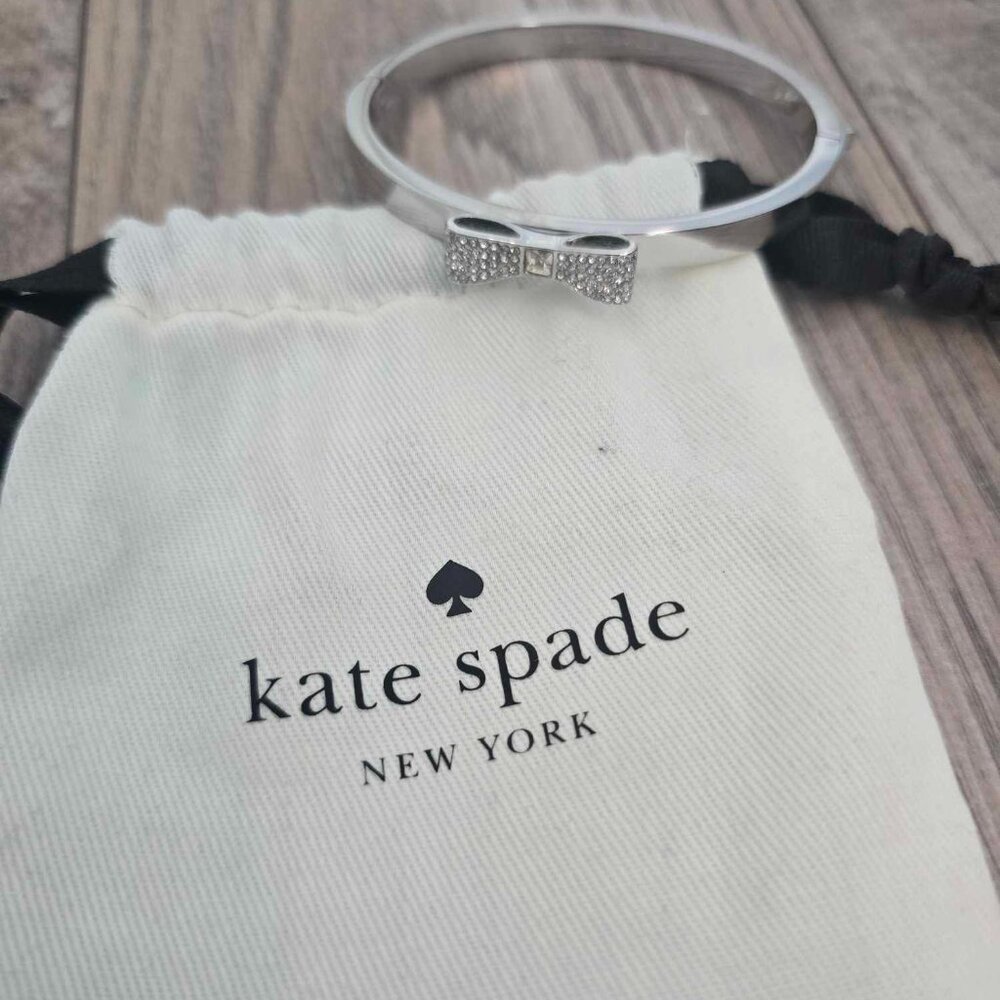 Silver Kate Spade Bow Bracelet